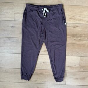 Vuori Women's Performance Jogger Pants Size Small, Smoked Plum Heather